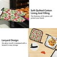 thumbnail image 4 of Dreamtimes strawberry Apron Home Kitchen Cooking,Kitchen Accessories Set,5 Set -Apron Oven Mitt Glove and Pot Holder Kitchen Linen Sets, 4 of 6