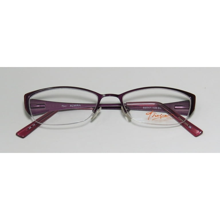 NEW THALIA ALMIRA WOMENS/LADIES DESIGNER HALF-RIM BERRY PURPLE - Main Image