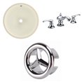 thumbnail image 1 of American Imaginations 16-in. W Round Bathroom Undermount Sink Set In Biscuit - Chrome Hardware AI-26767, 1 of 9