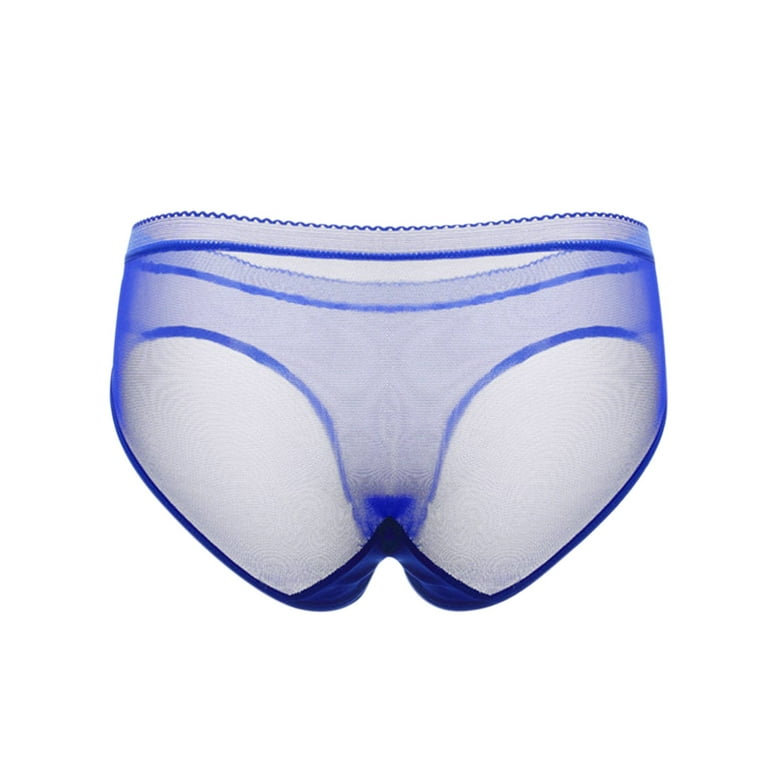 CBGELRT Women's Brief Transparent Panties Women's Underwear Mesh See  Through Comfort Briefs Low Rise Underpants seamless Underwear Thong L Hot  Pink