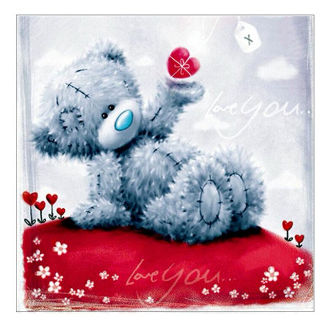 5D DIY taladro completo diamante pintura amor oso punto de cruz bordado mosaico Hugtrwg Para estrenar
