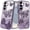 Purple, variant on For Samsung S26 6.3" Case Bling Butterflies 3D Glitter Cover + Tempered Glass