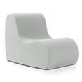 thumbnail image 4 of Jaxx Uptown Modern Armless Accent Chair, Boucle Silver, 4 of 5