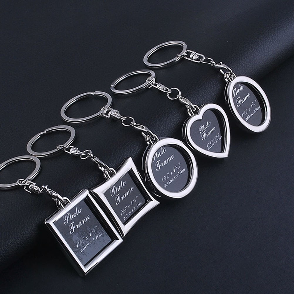 1X Chic Transparent Clear Insert Photo Picture Frame Key Ring  Chain Keychai TPI 