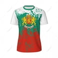 thumbnail image 3 of Exclusive design Bulgaria Flag Grain 3D Printed Men For Running Bike Soccer Tennis Fitness Sports tshirt Mesh Fans Short T-shirt, 3 of 10