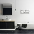 thumbnail image 2 of Stupell Industries Wash Brush Floss Flush Bathroom Rules Graphic Art Gallery Wrapped Canvas Print Wall Art, Design by Cindy Jacobs, 2 of 7