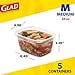 thumbnail image 5 of Glad Food Storage Containers - Soup and Salad Container - 24 Ounce - 5 Containers, 5 of 5