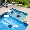 thumbnail image 4 of Dolphin Nautilus EON 100 Cordless Robotic Pool Cleaner Ideal for Pools up to 50 FT – Wi-Fi Connected, Wall & Waterline Scrubbing, Top-Load Filter, Smart Navigation, 4 of 9