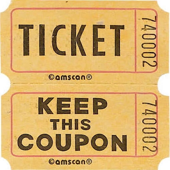 Various Yellow Double-Ticket Rolls, 2000 Count