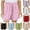 Pink, variant on CYRBOKO Girls Athletic Shorts, Sports Summer Elastic Waist Drawstring Short Bottoms Pink Size 10 T