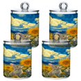 thumbnail image 2 of High-value clear storage jars keep life organized and within reach one sizex4 Rabbits in The Wheat Field, 2 of 7