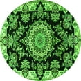 thumbnail image 1 of Ahgly Company Indoor Round Medallion Green Traditional Area Rugs, 3' Round, 1 of 1