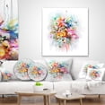 thumbnail image 4 of Designart Bunch of Watercolor Flowers - Floral Throw Pillow - 16x16, 4 of 5