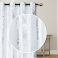 thumbnail image 2 of Maison Concepts Foil Print Panel W 8 Grom Hibiscus White 96" - Set of 2, 2 of 3