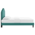 thumbnail image 4 of Modway Elise King Performance Velvet Platform Bed in Teal, 4 of 10