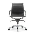 thumbnail image 3 of Century White Modern Classic Aluminum Office Chair (Set of 2), 3 of 5