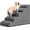 Grey, variant on Ramp Stairs for Couch Sofa and Chair 15.7" H, 3-Step Pet Steps for Small Dogs and Cats, Non-Slip Fabric Cover, and Balanced Indoor Step, Pets Friendly, Grey