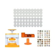 Button Maker Machine,55mm Button Maker Machine for Creative DIY,DIY Badge Brooch Pin Making Machine Birthday,Pin Button Maker Press Machine Button Parts,Blank Button Pins Badge with 48 Set