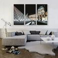 thumbnail image 2 of ARTCANVAS The Louvre Museum Paris France Canvas Art Print - Size: 60" x 40" (1.50" Deep) (3-Piece), 2 of 9