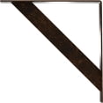 thumbnail image 4 of Ekena Millwork 2"W x 20"D x 20"H Traditional Steel Bracket, Antiqued Bronze, 4 of 13