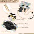 thumbnail image 3 of FORMRS Women Crossbody Purse with Chain Strap Vegan Leather Shoulder Handbag, Colorful Geometric, 3 of 7