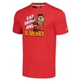 thumbnail image 2 of Unisex Homage Red Kansas City Chiefs Holiday Tri-Blend T-Shirt, 2 of 3