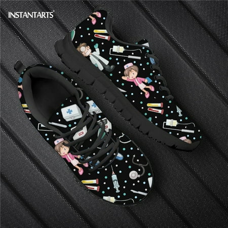 

Cute Nurse Designer Shoes For Women 2021 Casual Outdoor Footwear Nursing Woman Flats Shoe Brand Ladies Sneakers Light Weight