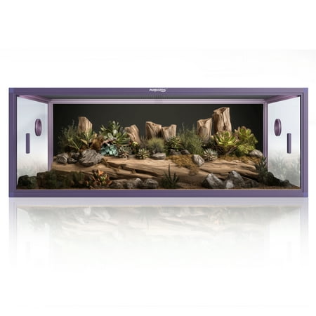 85 Gallon Reptile Enclosure, Front Opening Reptile Tank for Easy Maintenance, Reptile Terrarium with Top Screen Ventilation 48''x24''x18''