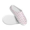 thumbnail image 3 of Fotbe Pink Paw Pattern Women's Fuzzy Curly Fur Memory Foam Loafer Slippers Indoor Outdoor Slippers Winter Home Shoes-44/45, 3 of 7