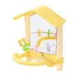 thumbnail image 4 of LOVIVER Bird Mirror Activity Center Decorative Parrot Toy for Cockatiel Finch Conure yellow, 4 of 8