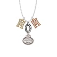 thumbnail image 2 of Delight Jewelry Silvertone Keep Calm The Nurse is Here Multi-Colored Crystal Mom Charm Necklace, 2 of 5