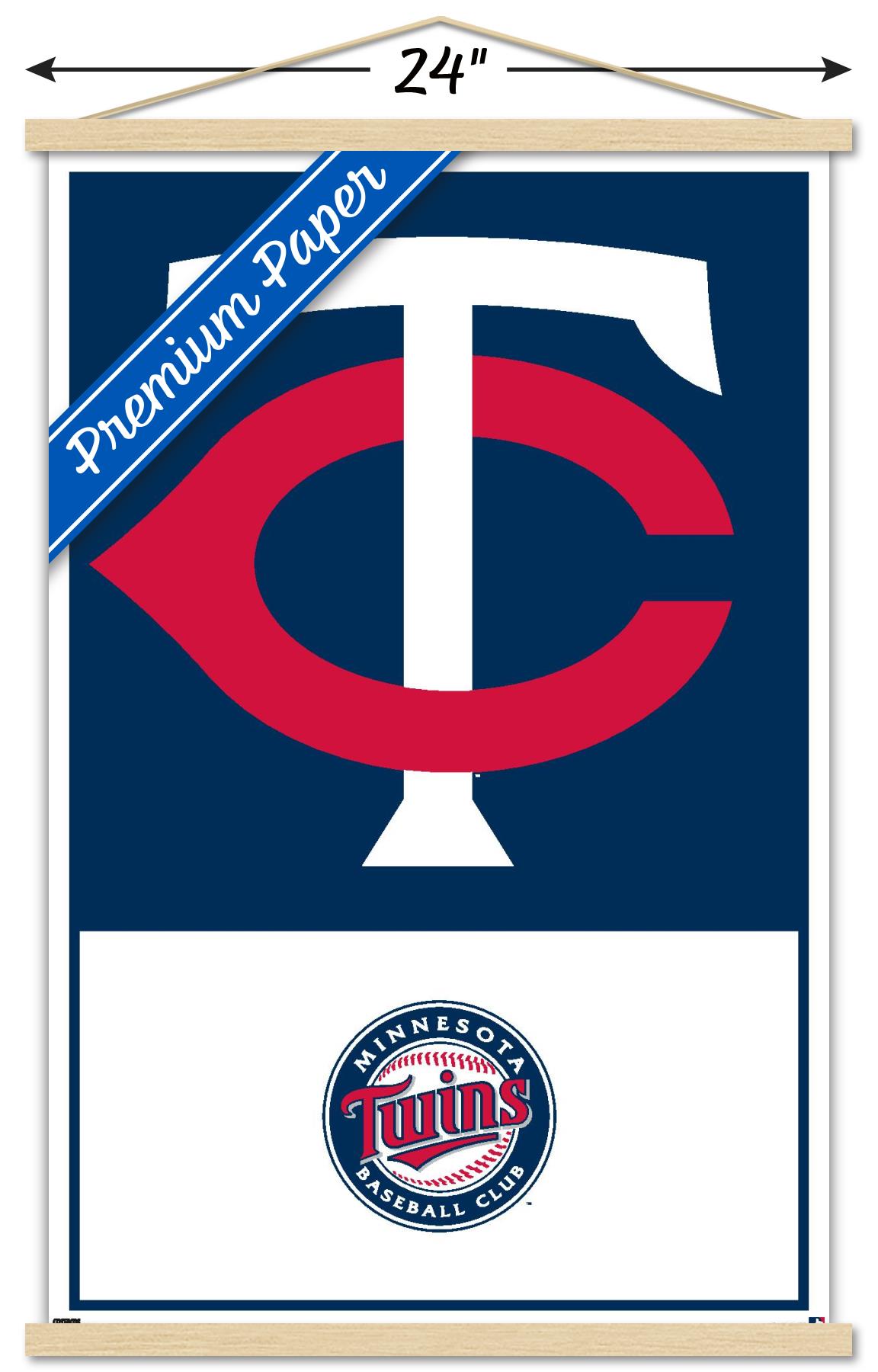 MLB Minnesota Twins - Logo 22 Wall Poster with Magnetic Frame, 22.375" x 34"
