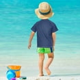 thumbnail image 4 of FORMRS Boys Rash Guard Short Sleeves Swim Shirt Quick Dry UPF 50+ Sun Protection, Sizes 3-12T, Modern Color Circle, 4 of 6