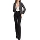 thumbnail image 2 of BLAZER CHIC para Mujeres Abierto Frontal Ropa de Trabajo Verano Chaqueta Corto Gris Oscuro-Sólido 2XL, 2 of 6