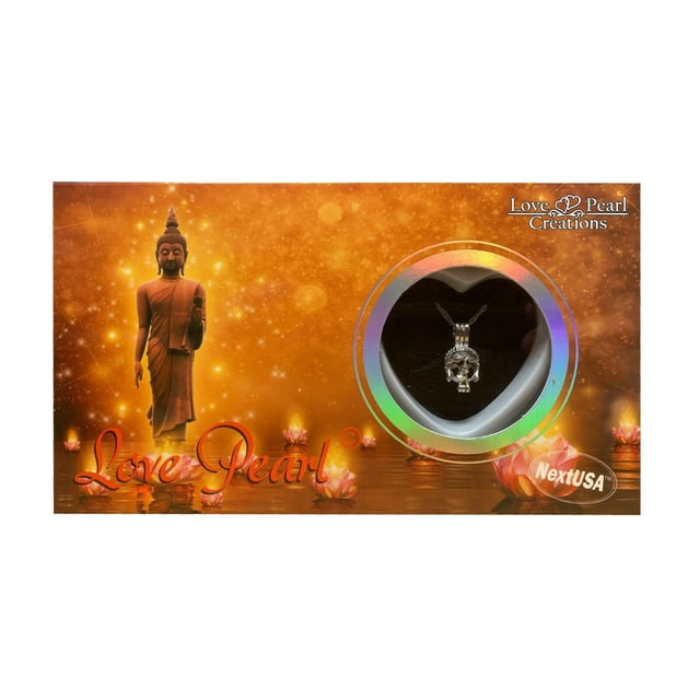 Buddha Love Pearl Creations DIY Kit Cultured Necklace Set with Stainless Steel Chain 16"