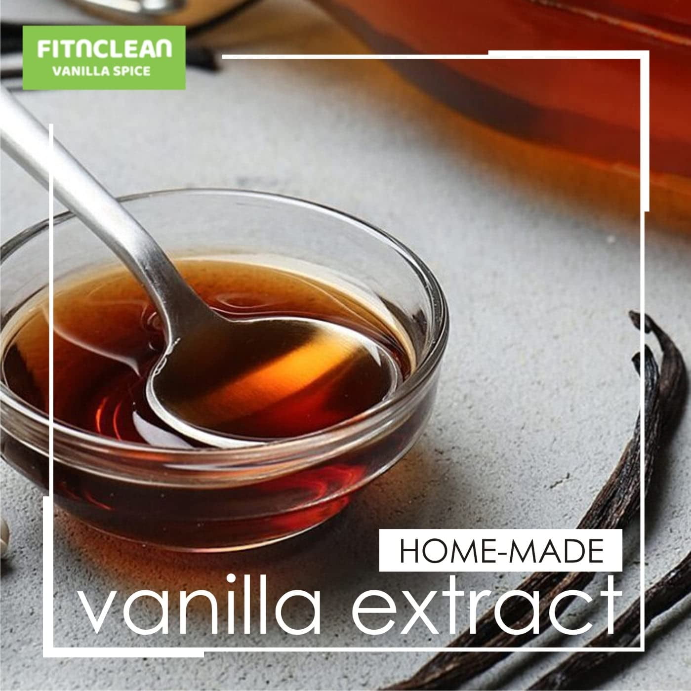 50 Madagascar Organic Vanilla Beans Grade B. Certified USDA Organic. 5"-7" by FITNCLEAN VANILLA for extract, Cooking and Baking. Whole NON-GMO Bourbon Pods
