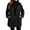 Black, variant on Sweatshirt for Women Women's Solid Color Sweatshirt Women's Casual Hooded Sweatshirt Fall Winter Fashion Solid Color Wavy Pocket Loose Fit Hoodie For Daily Wear
