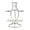 Silver L, variant on Bolincty Sphere Metal Display Stand 7 Faux Crystal Ball Decorative Glass Fortune Ball Globe Stone Show Holder Organizer Rack Home Office Desktop Decoration