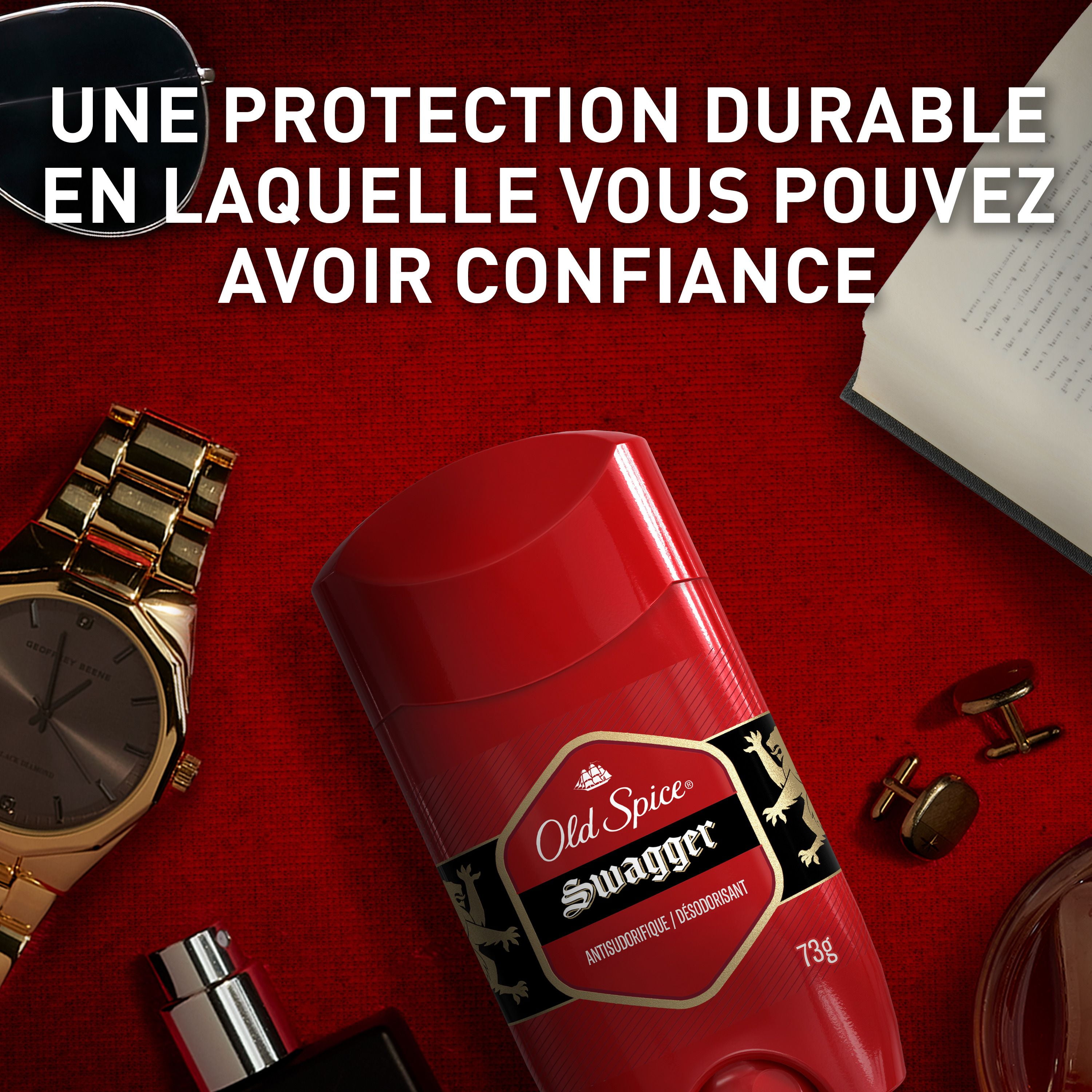 Antisudorifique et désodorisant Old Spice Red Zone Swagger pour hommes 73 g, fanfarons