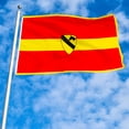 Cayyon 1st Cavalry Division Artillery Red Team Flag 3x5Feet Military ...