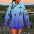 thumbnail image 2 of Women's Pullover Sweatshirt With Pockets Loose Comfort Hoodies Fashion Casual Long Sleeve Tops Plus Size Cosy Warm Oversized Hoodie Baggy Sweatshirts Hot Pink S, 2 of 5