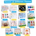 thumbnail image 2 of Busy Book HAN-MM para niños pequeños de 1 a 3 años Montessori, 30 temas, 2 of 7