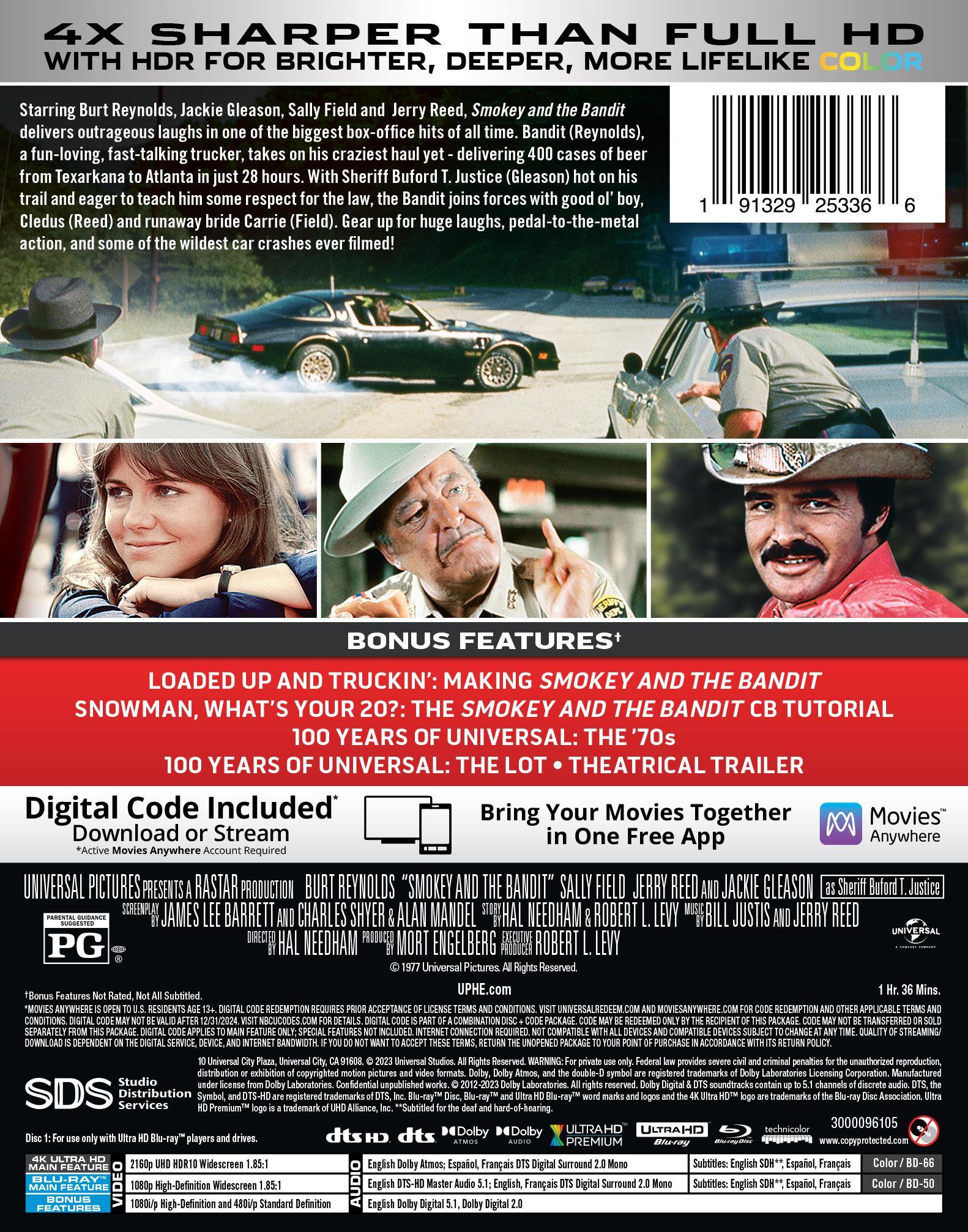 Smokey and the Bandit (Steelbook) (4K Ultra HD + Blu-ray + Digital Copy)