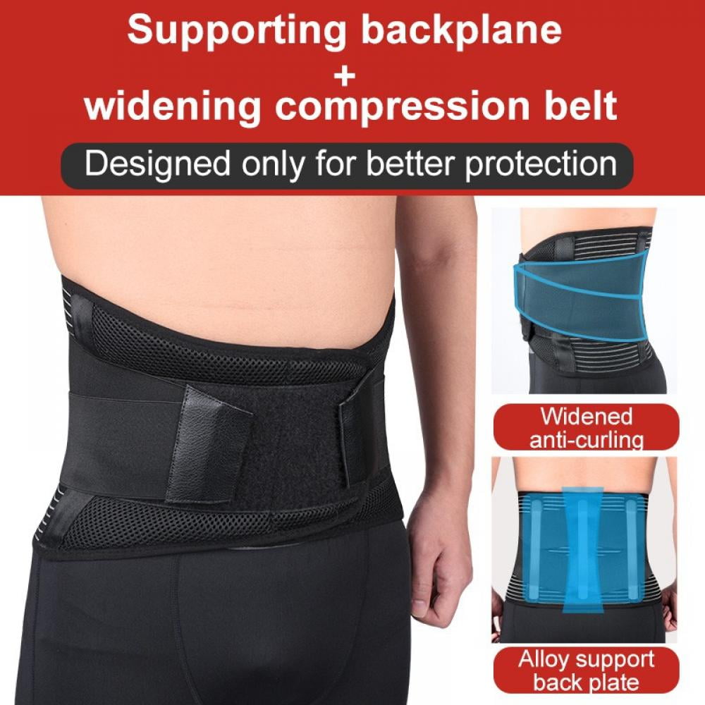 1 Piece Waist Support Belt Adjustable Compression Lumbar Wrap Brace  Protection Exercise for Sports 