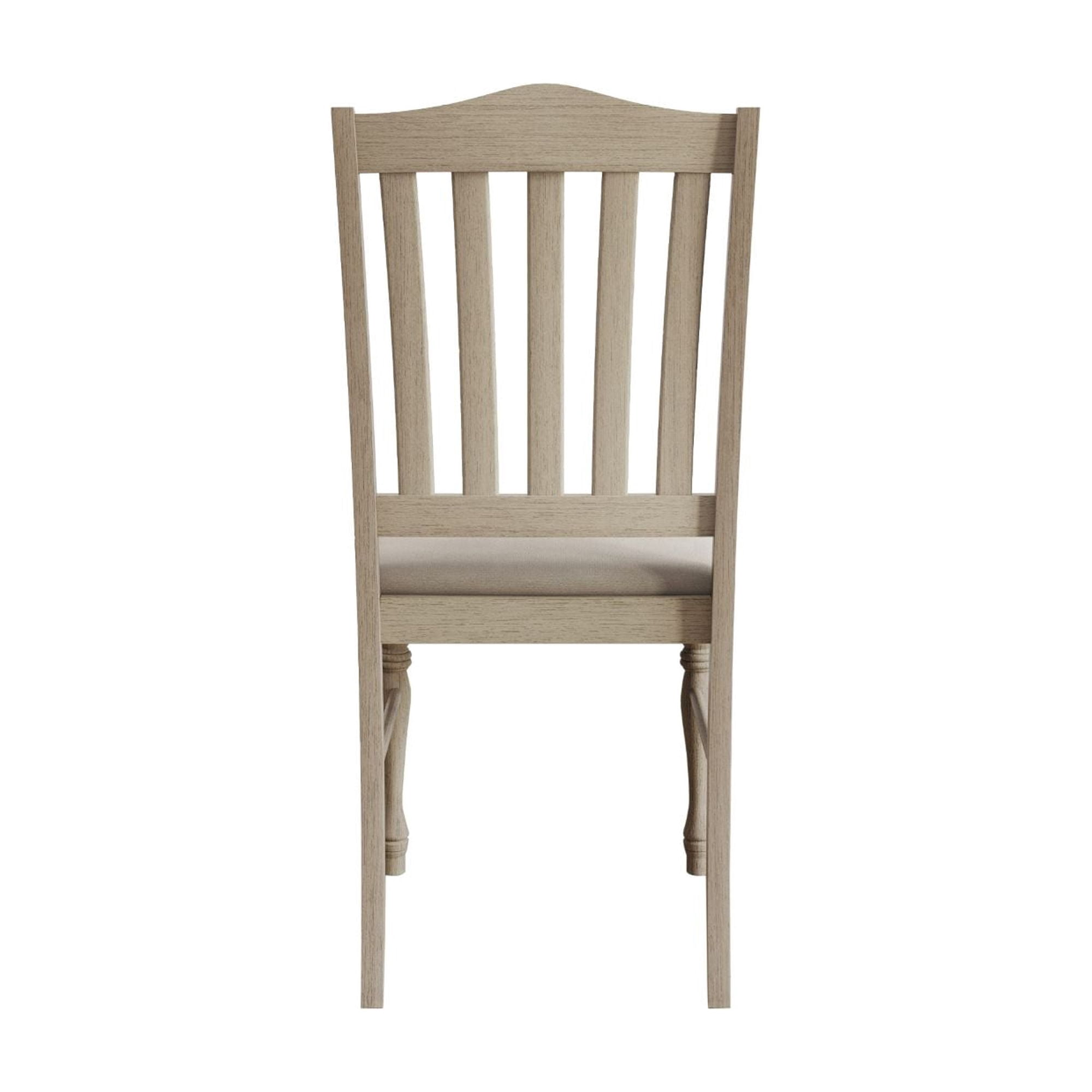 Home Design Mayfield Dining Chair (Set of 6), Warm Gray/Antique Gray