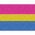 thumbnail image 2 of CafePress - Faux Glitter Pansexual Pride Flag Background - Large Plush Fleece Throw Blanket, 80" L x 60" W, 2 of 4