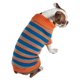 thumbnail image 2 of Suéter tipo polo para perro, tejido grueso, a rayas, a la moda, 2 of 4