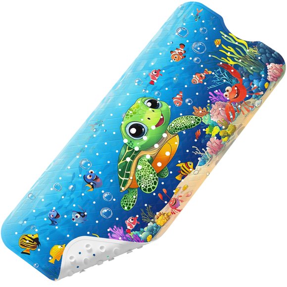 Alfombra de baño para bebé Elisstaence Upgrade con dibujos animados, antideslizante, 100 x 40 cm