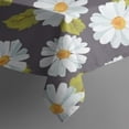 thumbnail image 4 of Darkgray Daisy Flower Green Leaves Pattern Rectangle Tablecloth 60"x102",Waterproof Polyester Rectangle Table Cloth, Wipeable Spillproof Polyester Tablecloth for Dining, Camping, Indoor and Outdoor, 4 of 6