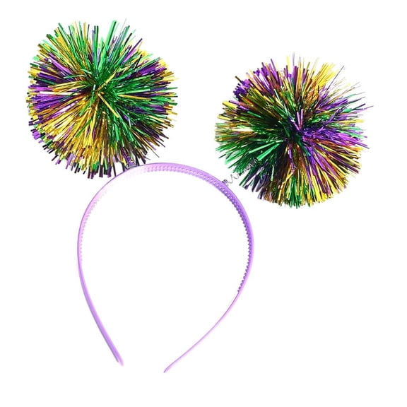 Tinsel HeadbandsC0sp1ayHandmade Hair Accessories for Women Masquerade Headpiece Mardi Gras Art Decors